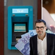 Bankomat och svenska kontanter.