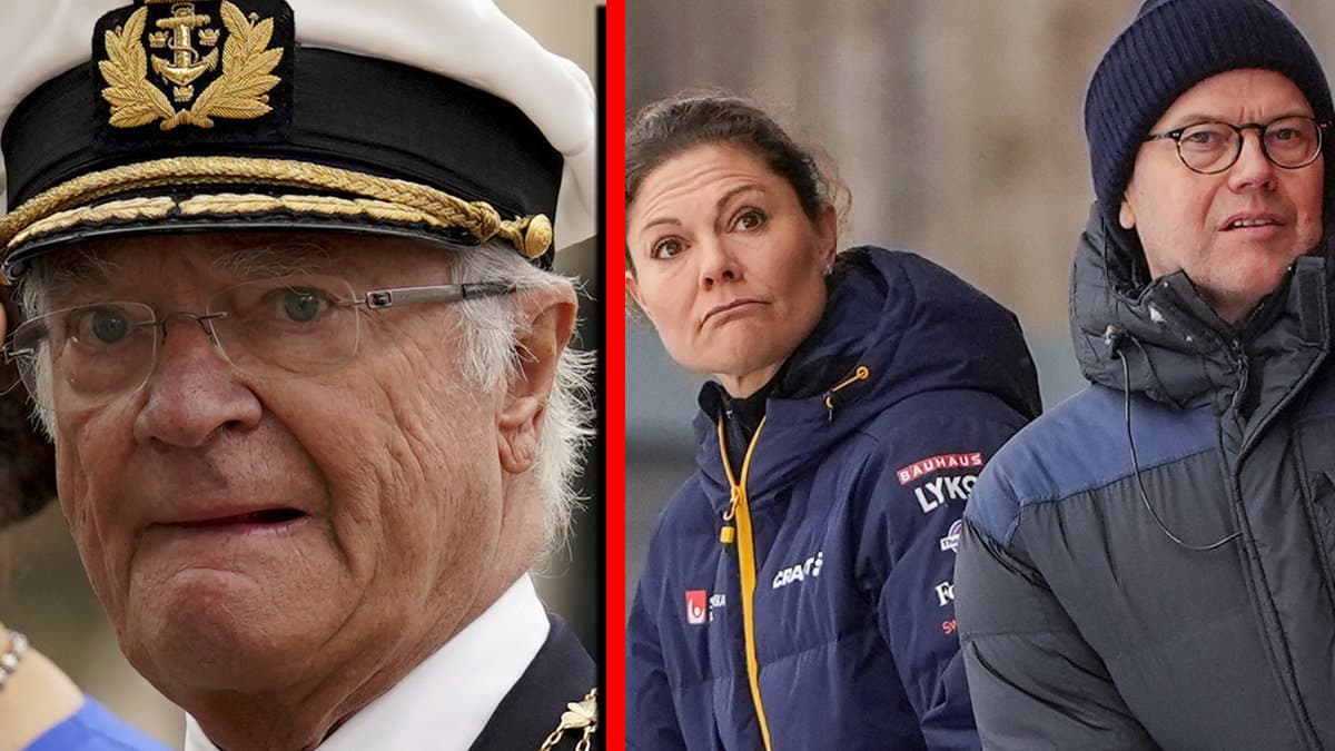 Kung Carl XVI Gustaf, kronprinsessan Victoria och prins Daniel