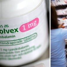 Medicin och apotekhylla.