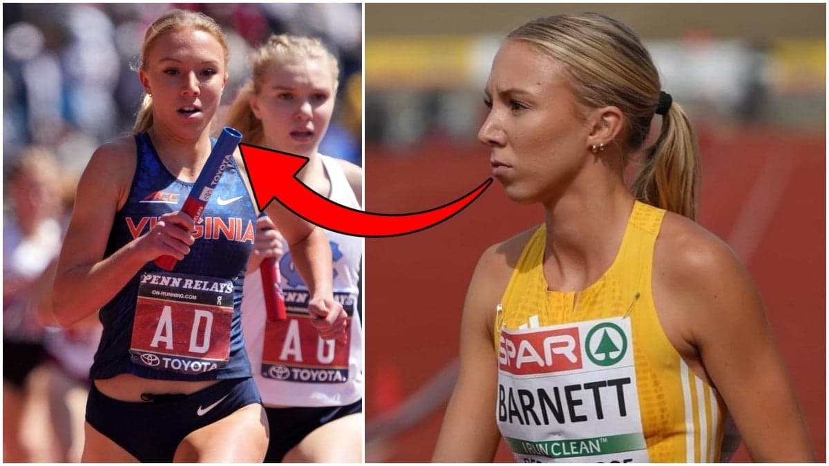 Mia Barnett i samband med tävlingar.