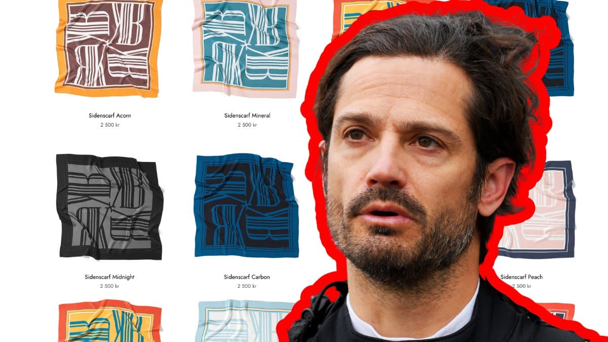 Prins Carl Philip och hakkors