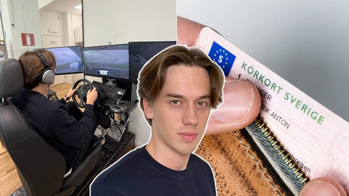 Går det att ta körkort bara genom att övningsköra i en simulator? Nyheter24:s Frank Regen försöker ta reda på det.