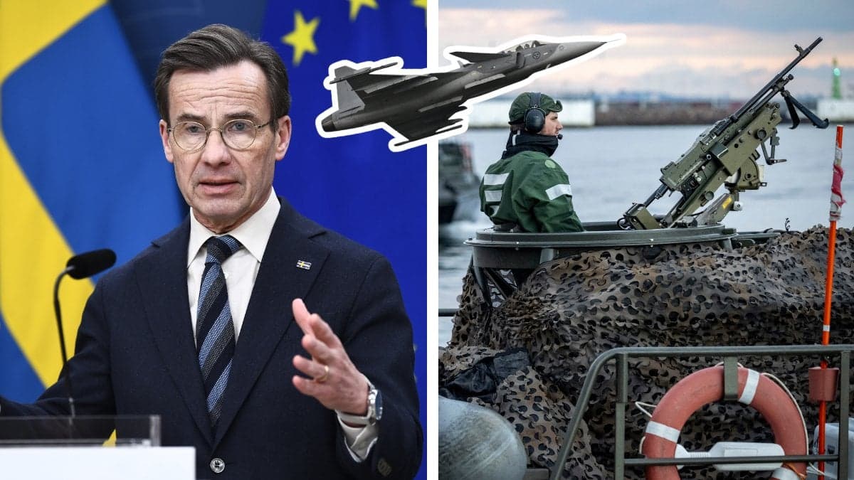 Ulf Kristersson och Gripen-plan