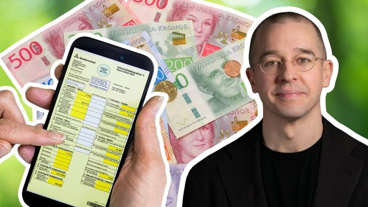 Skatteverkets app, svenska sedlar och sparpsykologen Niklas Laninge