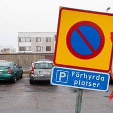 parkering , plånbok