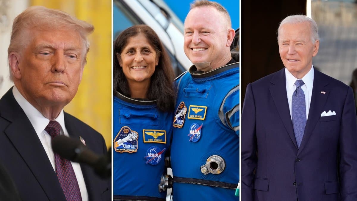 Presidenten menar att astronauterna övergavs i rymden av Biden-administrationen