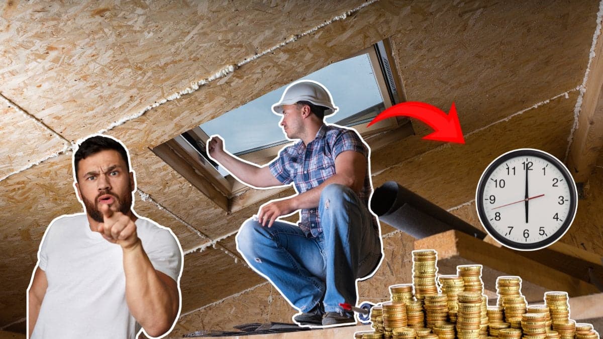 Man, hantverkare, pengar, klocka, pil