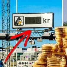Trängselskatt och bilväg.