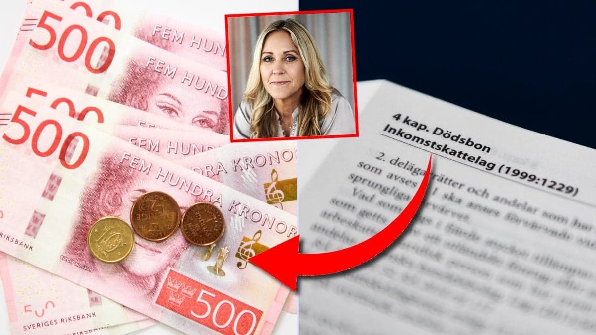 Sedlar, lagbok och ekonomen Christina Sahlberg.