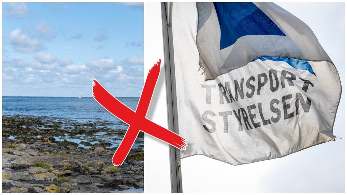 Svenskt hav och Transportstyrelsens flagga