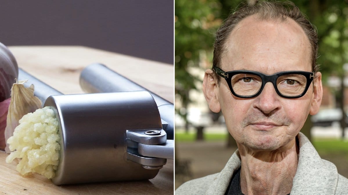 Erik Videgård är inget fan av pressad vitlök.