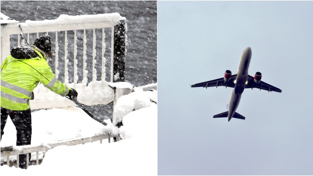 Snöstorm, Europa, Landvetter, Stängt
