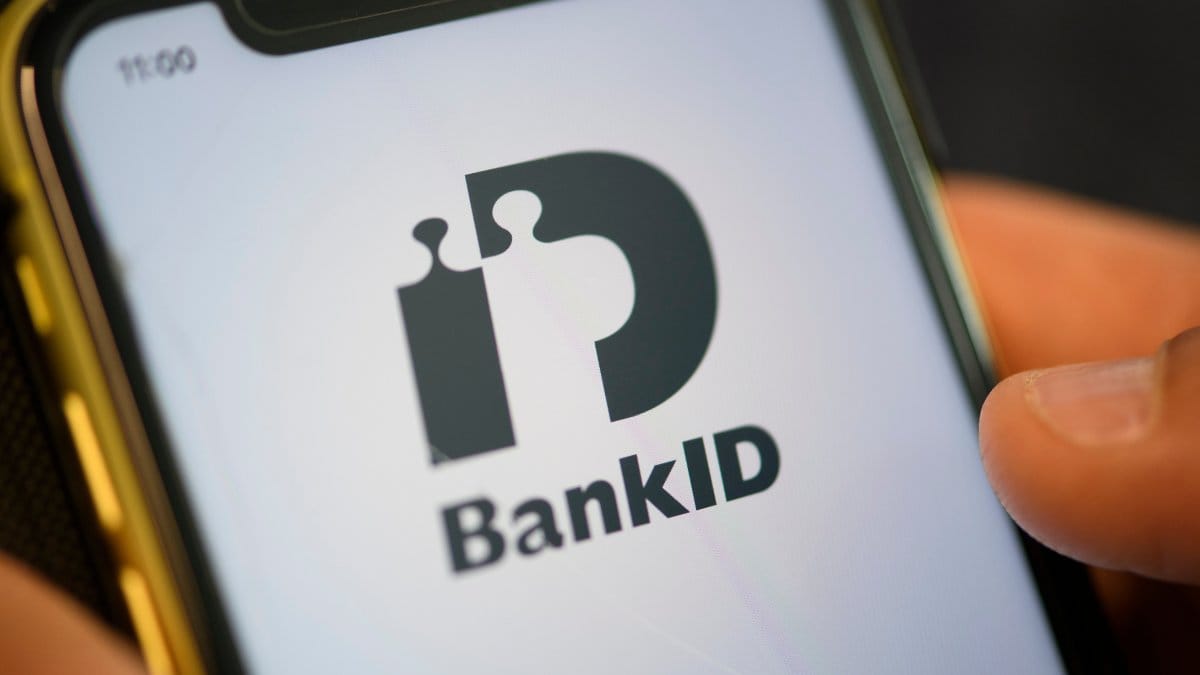 BankID-appen på en mobilskärm.