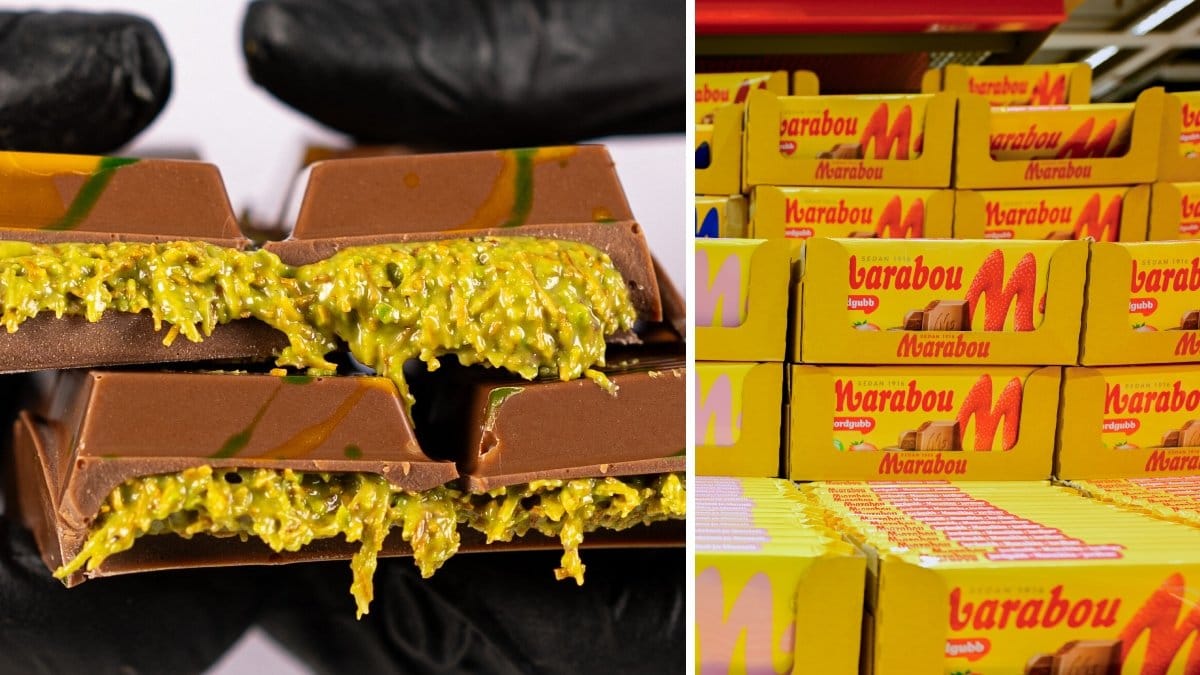 Bilder på olika sorters choklad.