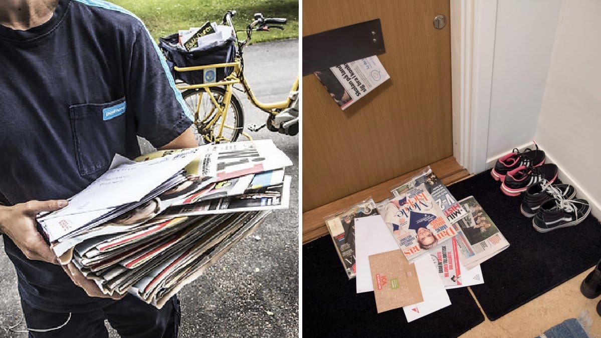 Postnord slutar dela ut reklam. 