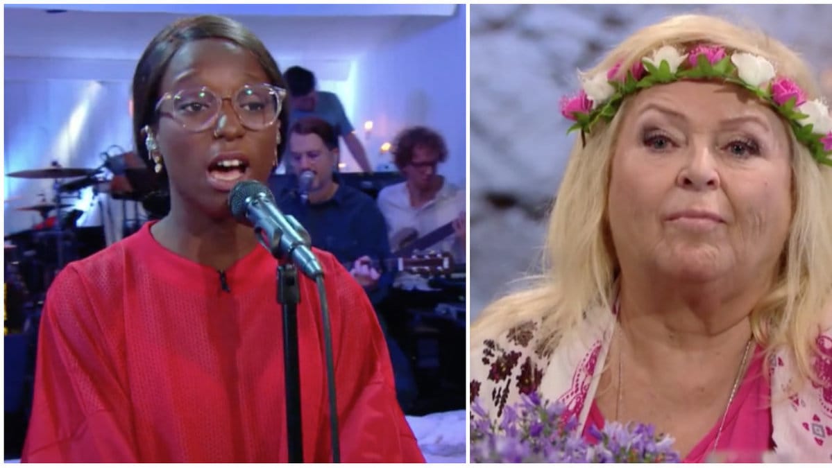 Sångerskan Sabina Ddumba gör Kikki Danielssons Varför är kärleken röd i Så mycket bättre