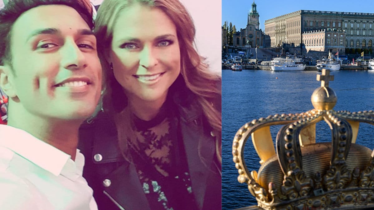 Prinsessan Madeleine och den dömda knarkbrottslingen Farzan Athari.