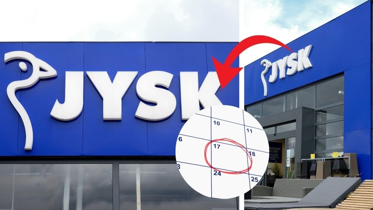 Jysk håller stängt stänger.