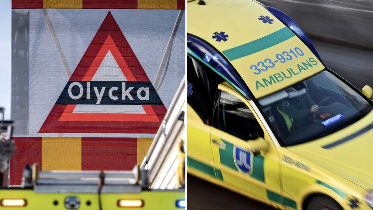 En man skadades allvarligt i en trafikolycka i Kävlinge på torsdagen.