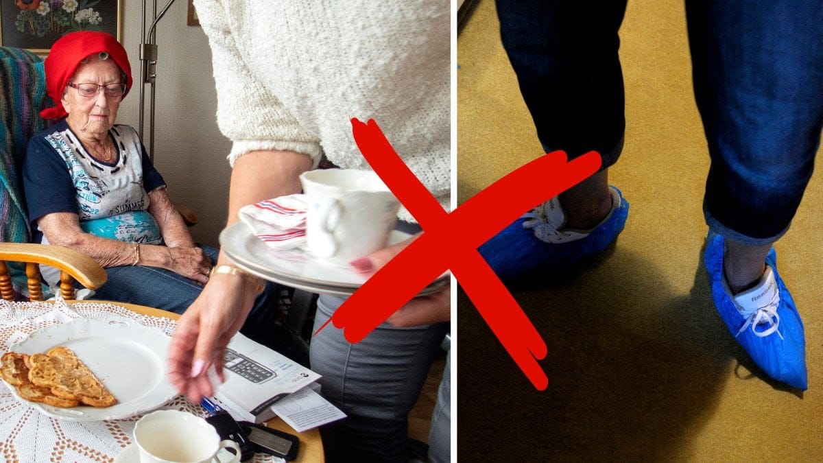 Äldre kvinna och hemtjänst