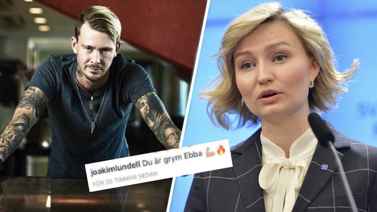 Joakim Lundell och Ebba Busch Thor