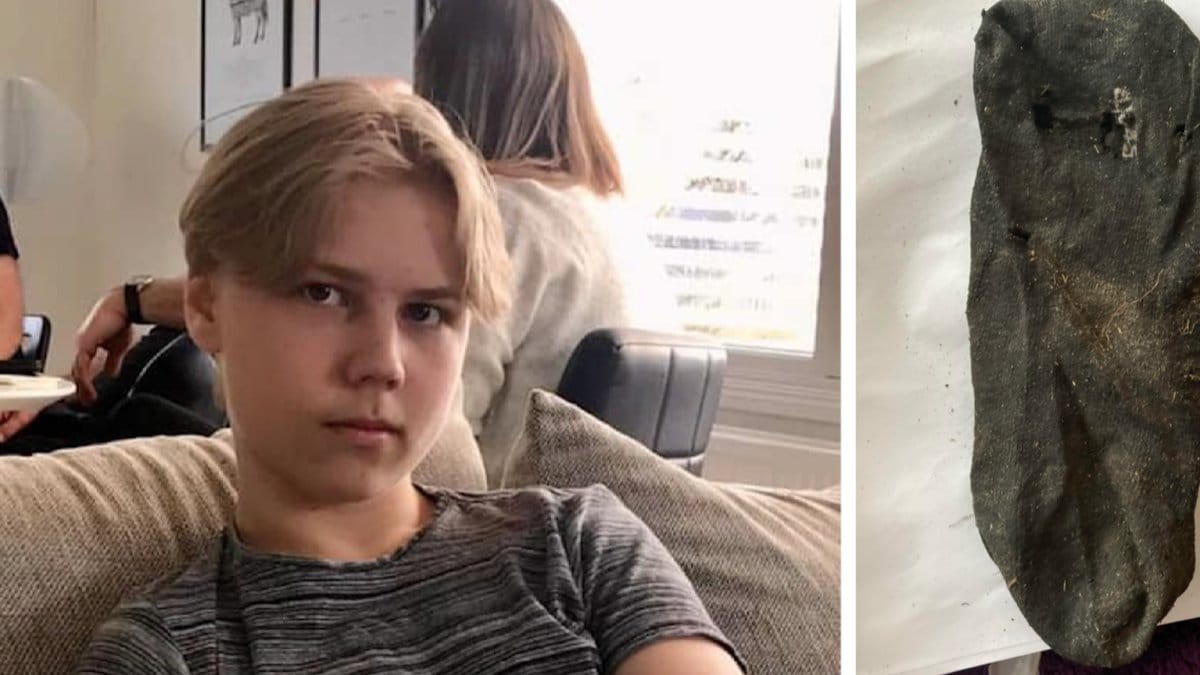 Strumpan som hittades i skogen var Mattias.