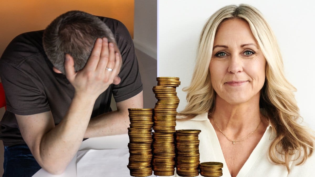 Man och ekonomen Christina Sahlberg.
