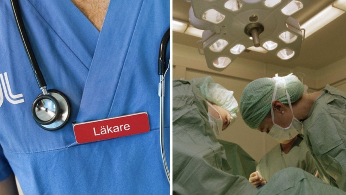 Patienten fick sövas ner på nytt när man upptäckte att operationsduken lämnats kvar i magen.