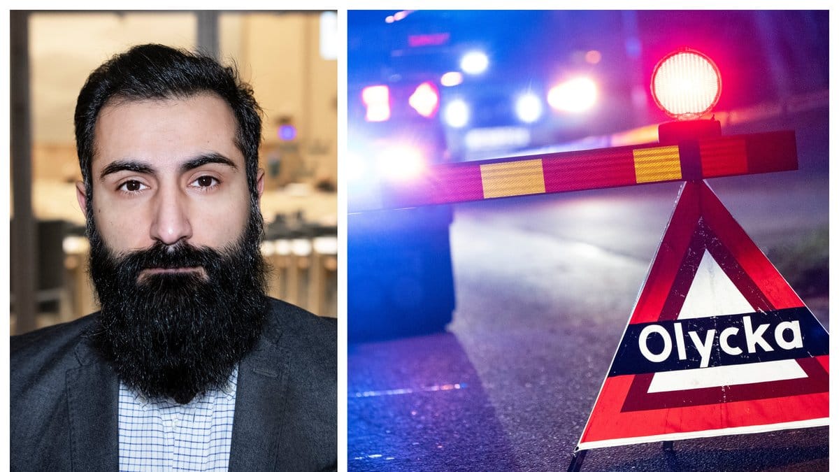 Hanif Bali (M) har varit inblandad i en trafikolycka.