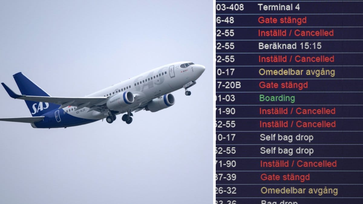 Under måndagen gick SAS-piloterna ut i strejk