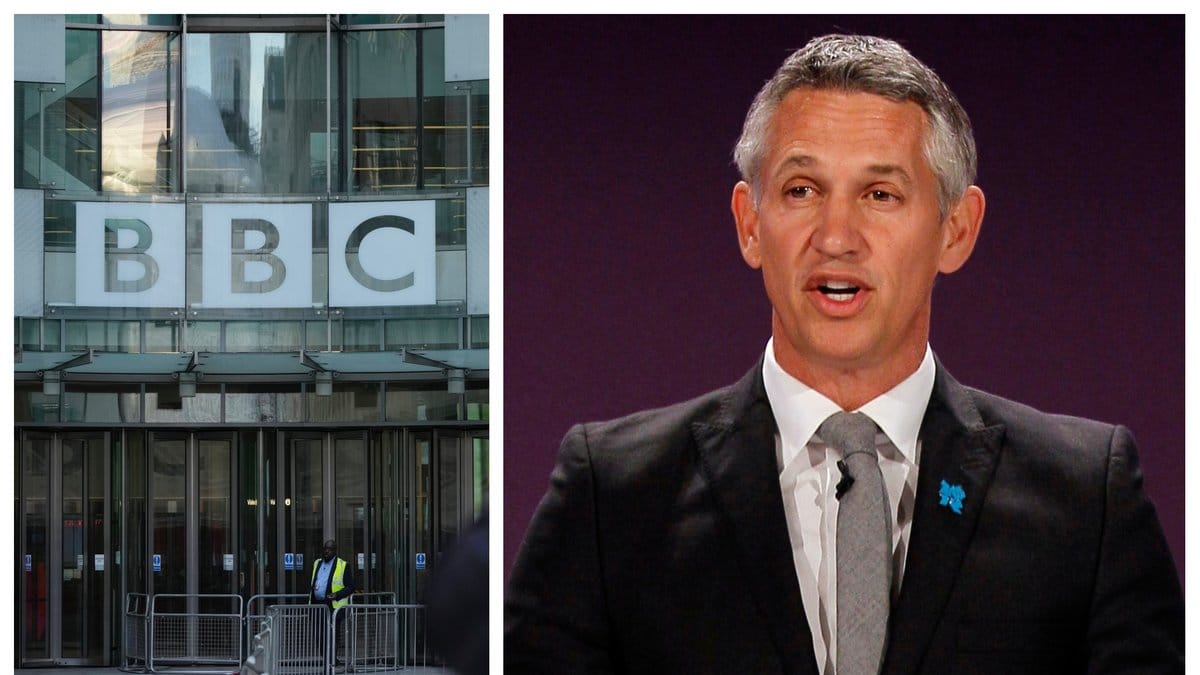 Sexljud hördes under samtidigt som Gary Lineker kommenterade en fotbollsmatch.