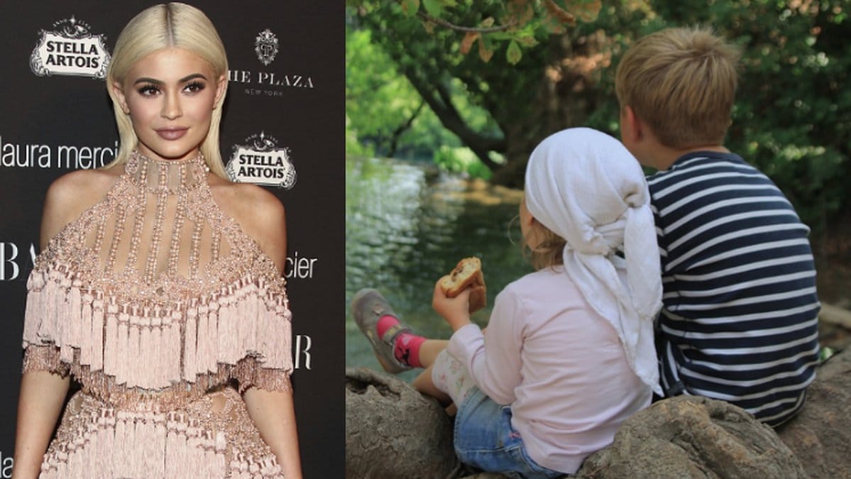 Kylie Jenner och två syskon