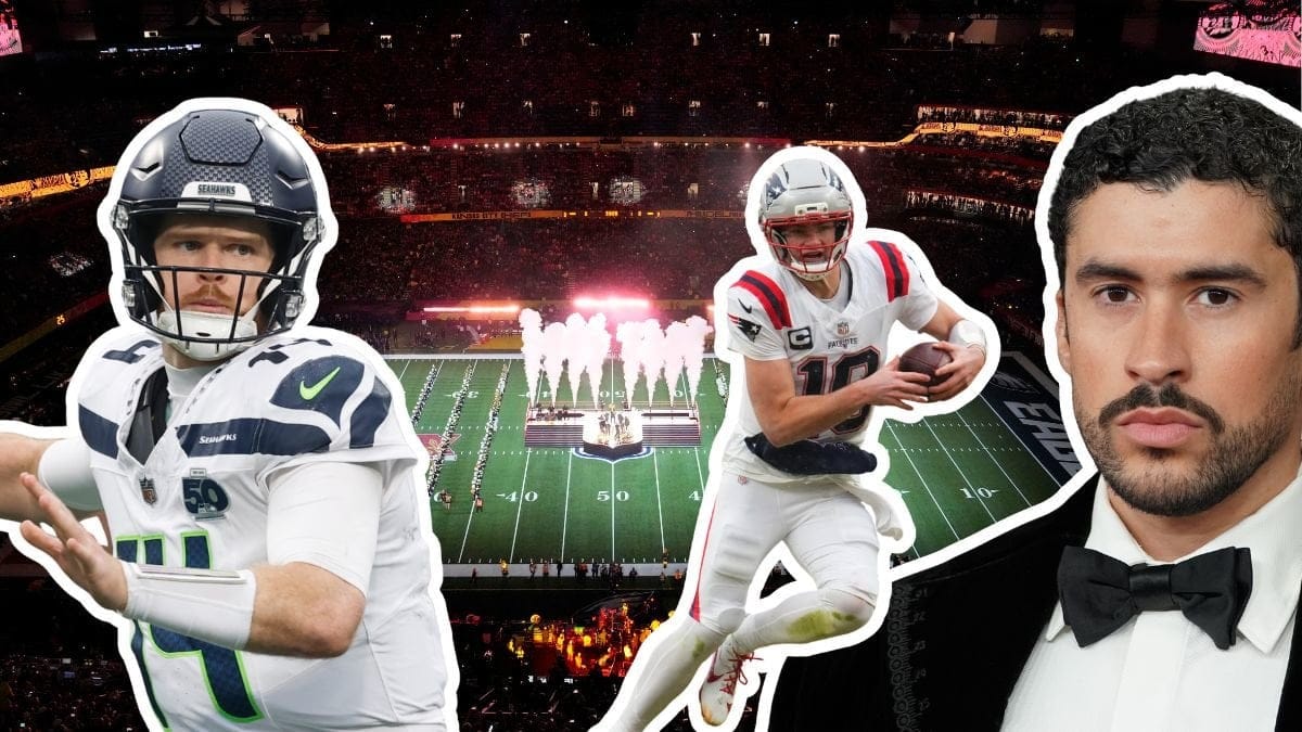 Sam Darnold, Drake Maye, Bad Bunny och Super bowl-planen