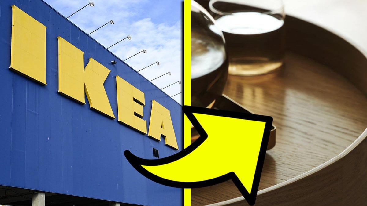 Möbelvaruhuset Ikea och en drinkvagn 