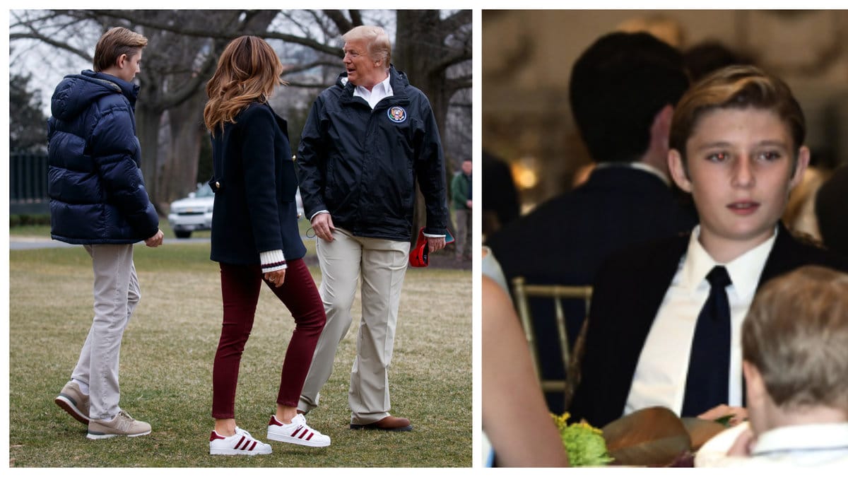 Donald och Melania uppmanar sonen att sluta med vaping.