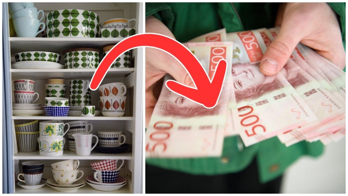 Flera te- och kaffekoppar är värdefulla. 