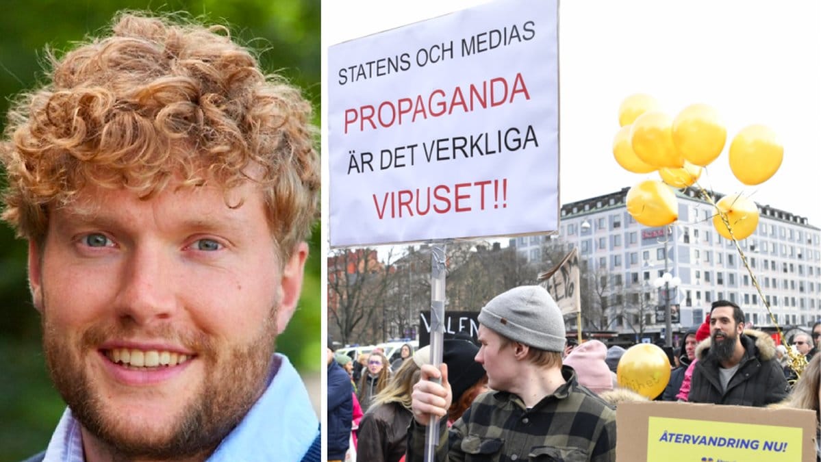 Filip Sjöström var en av arrangörerna bakom Tusenmannamarschen.