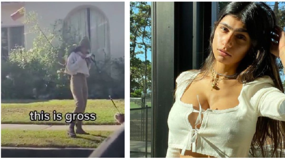 Mia Khalifa fångades på kamera när hon gjorde någonting väldigt äckligt...