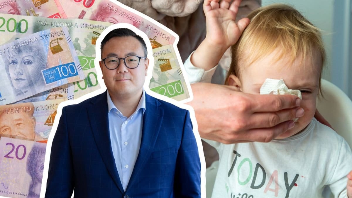 Svenska sedlar, Stefan Westerberg och ett sjukt barn