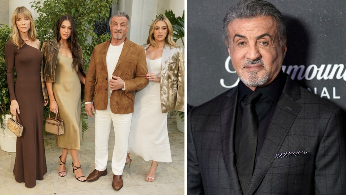 Från vänster: mamma Jennifer Flavin, dotter Sistine, pappa Sylvester och dotter Sophia Stallone. Arkivbild.