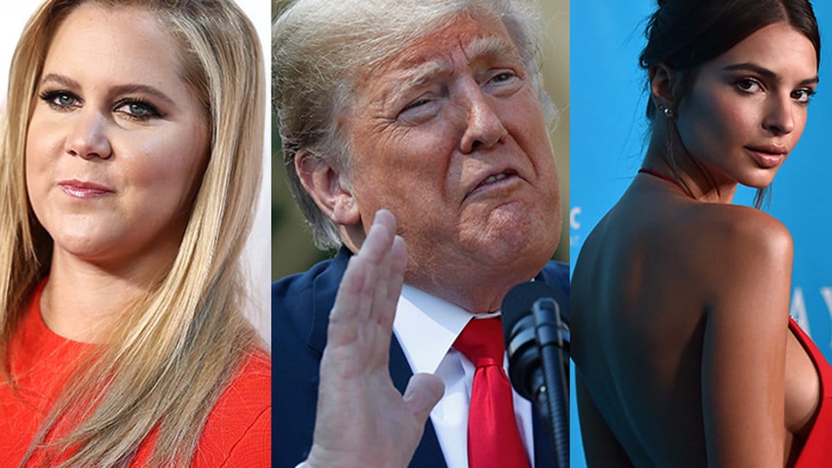 Amy Schumer gripen på demonstration 