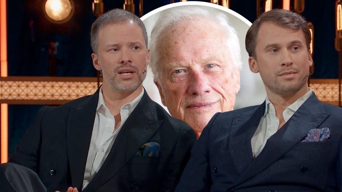 Loa Falkman och hans söner Daniel och Jacob