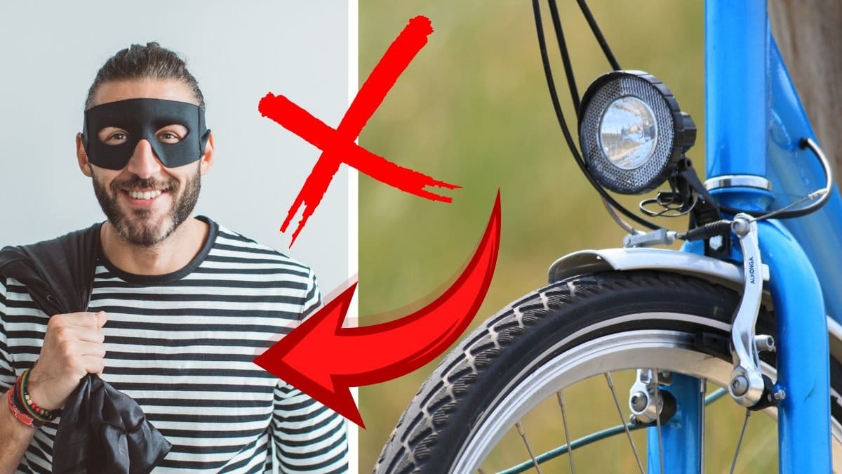 Tjuv vänster. Cykeldäck höger.