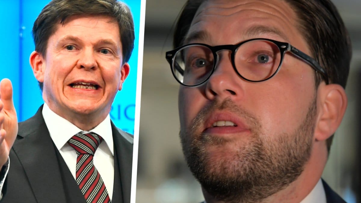 Talmannen Norlén och Åkesson. Montage. 