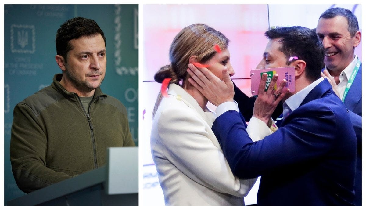 Volodymyr Zelenskyj är Ukrainas president.