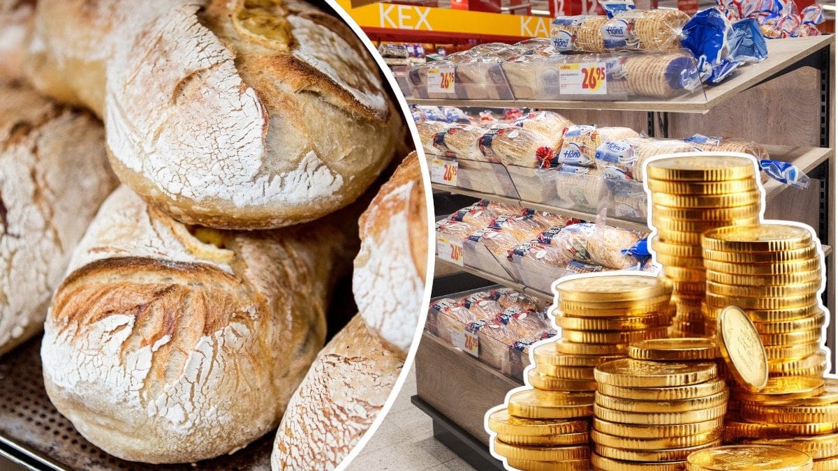 ilder på bröd och pengar.