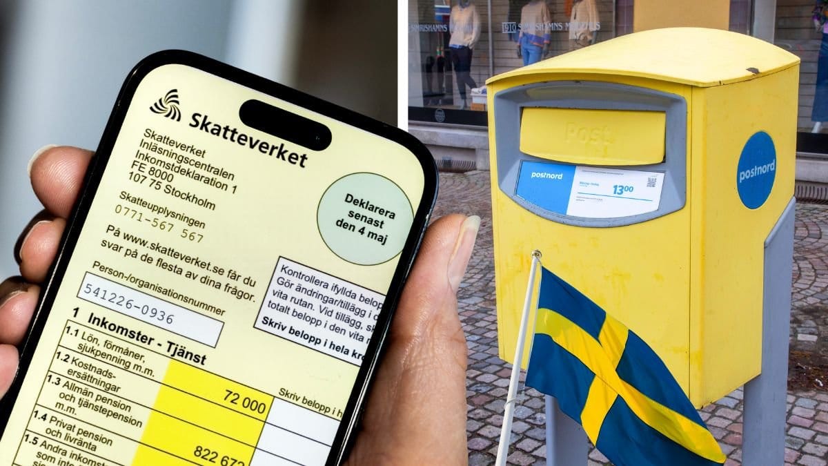 Skatteverket och postlåda.