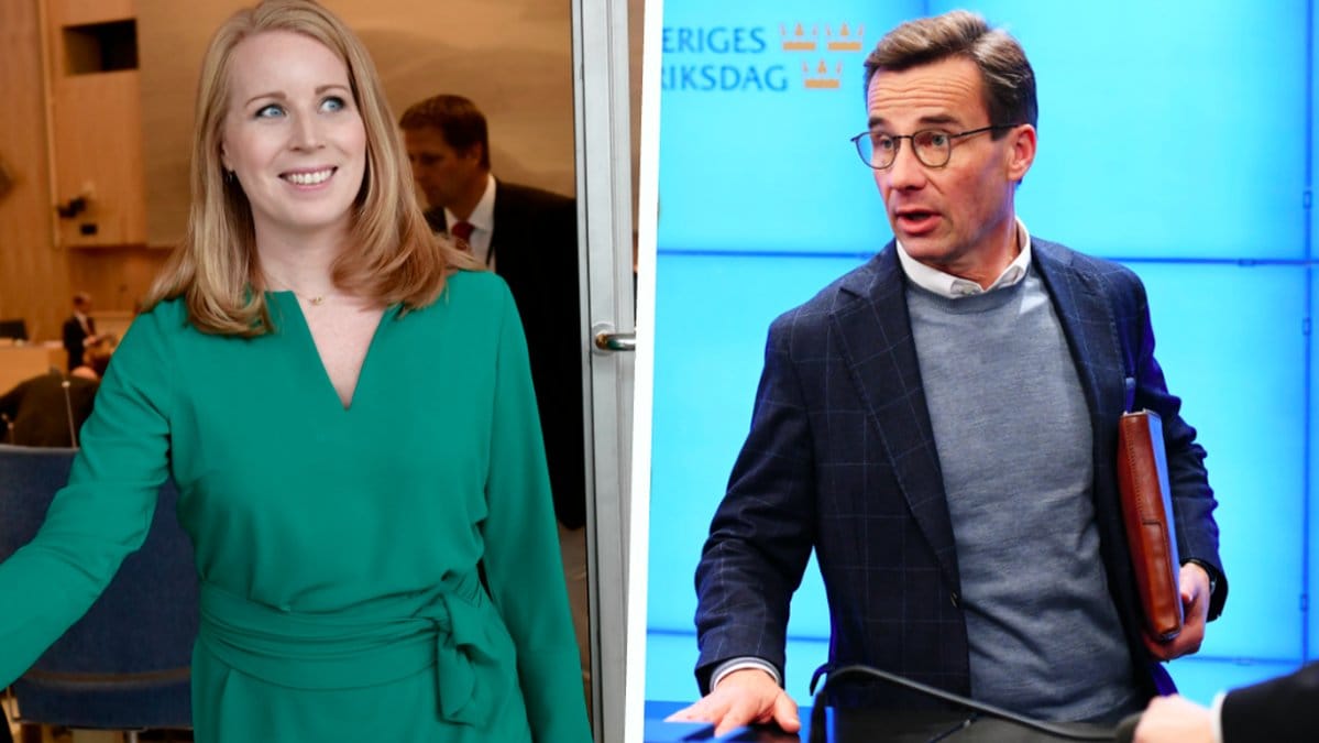 Annie Lööf och Ulf Kristersson. Bildkollage