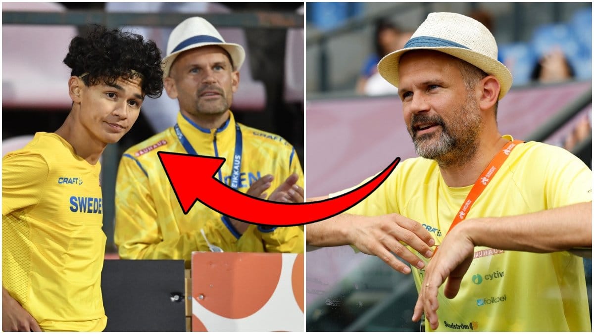 Melvin Lycke Holm och Stefan Holm.