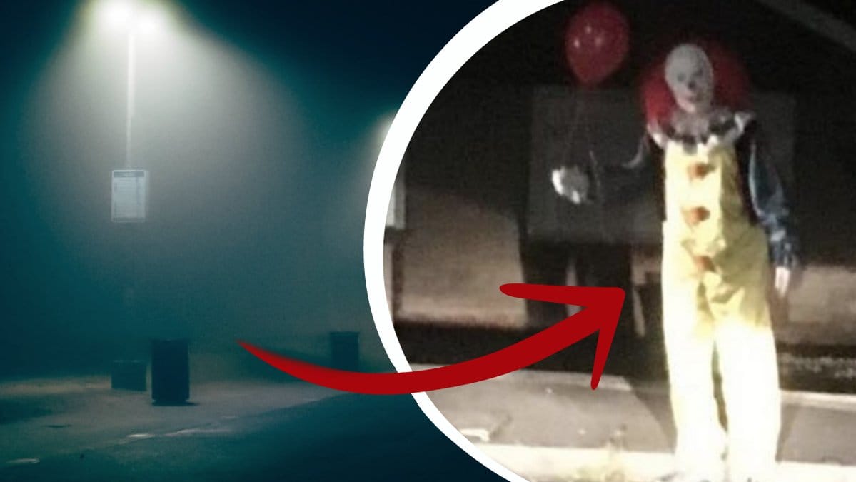 Nu har bilder dykt upp på en clown som gjort folk illa till mods. 